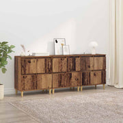 Komode 3 pcs Staro drvo 60 x 35 x 70 cm Konstruirano drvo