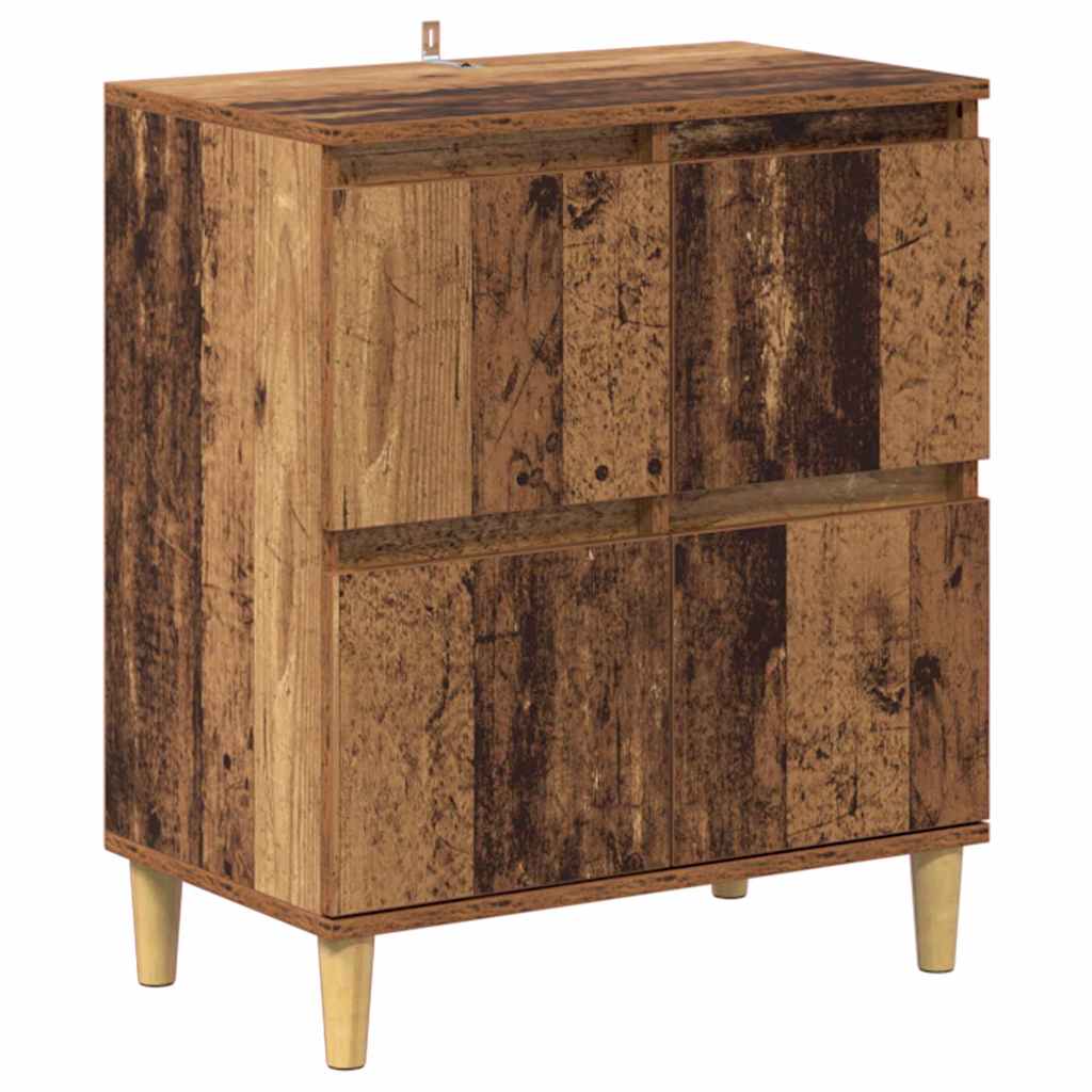 Komode 3 pcs Staro drvo 60 x 35 x 70 cm Konstruirano drvo