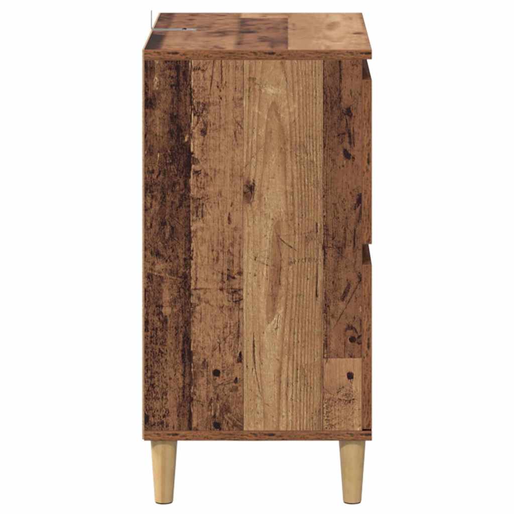 Komode 3 pcs Staro drvo 60 x 35 x 70 cm Konstruirano drvo