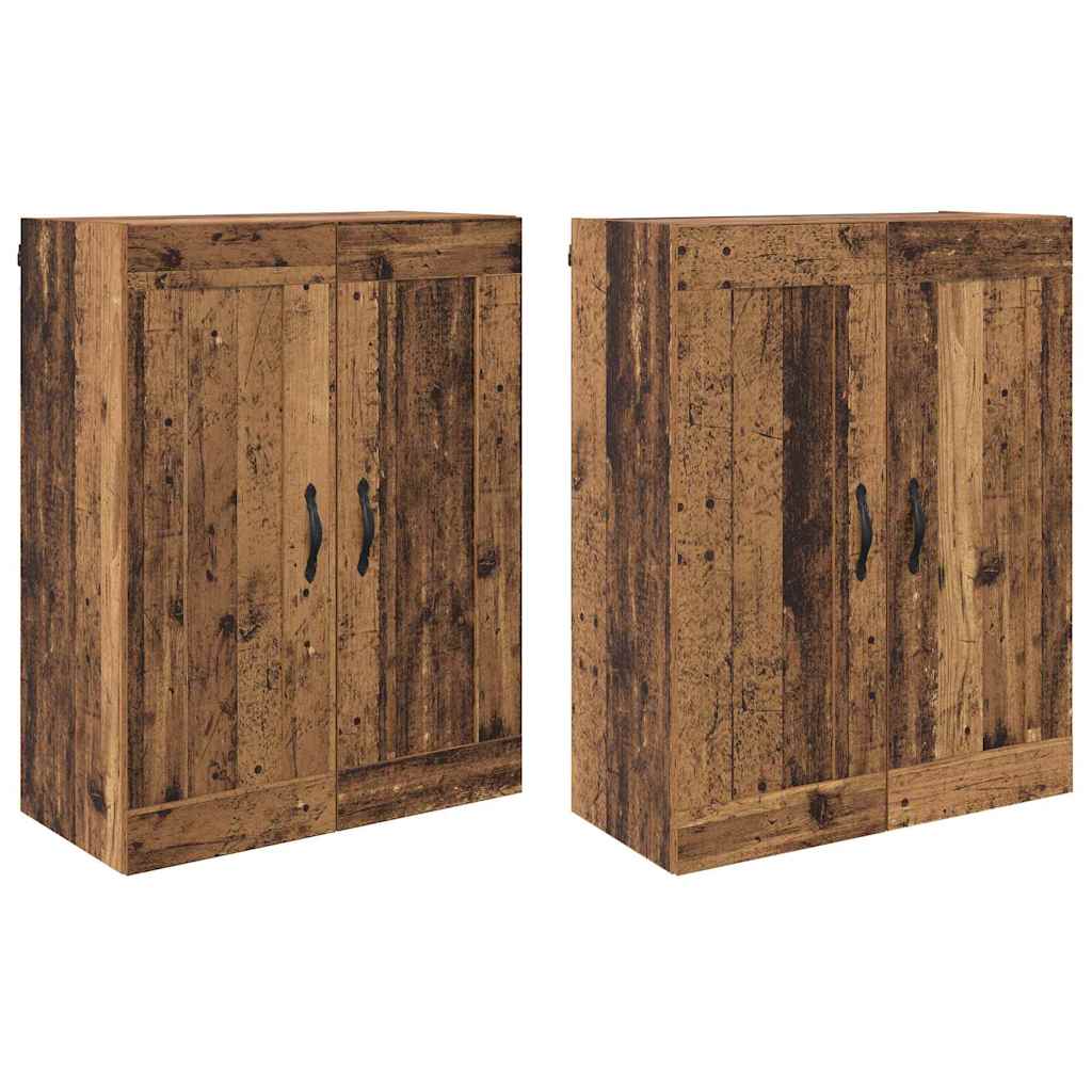 Kabinetski zidni Zidne 2 pcs Staro drvo 69,5 x 34 x 90 cm