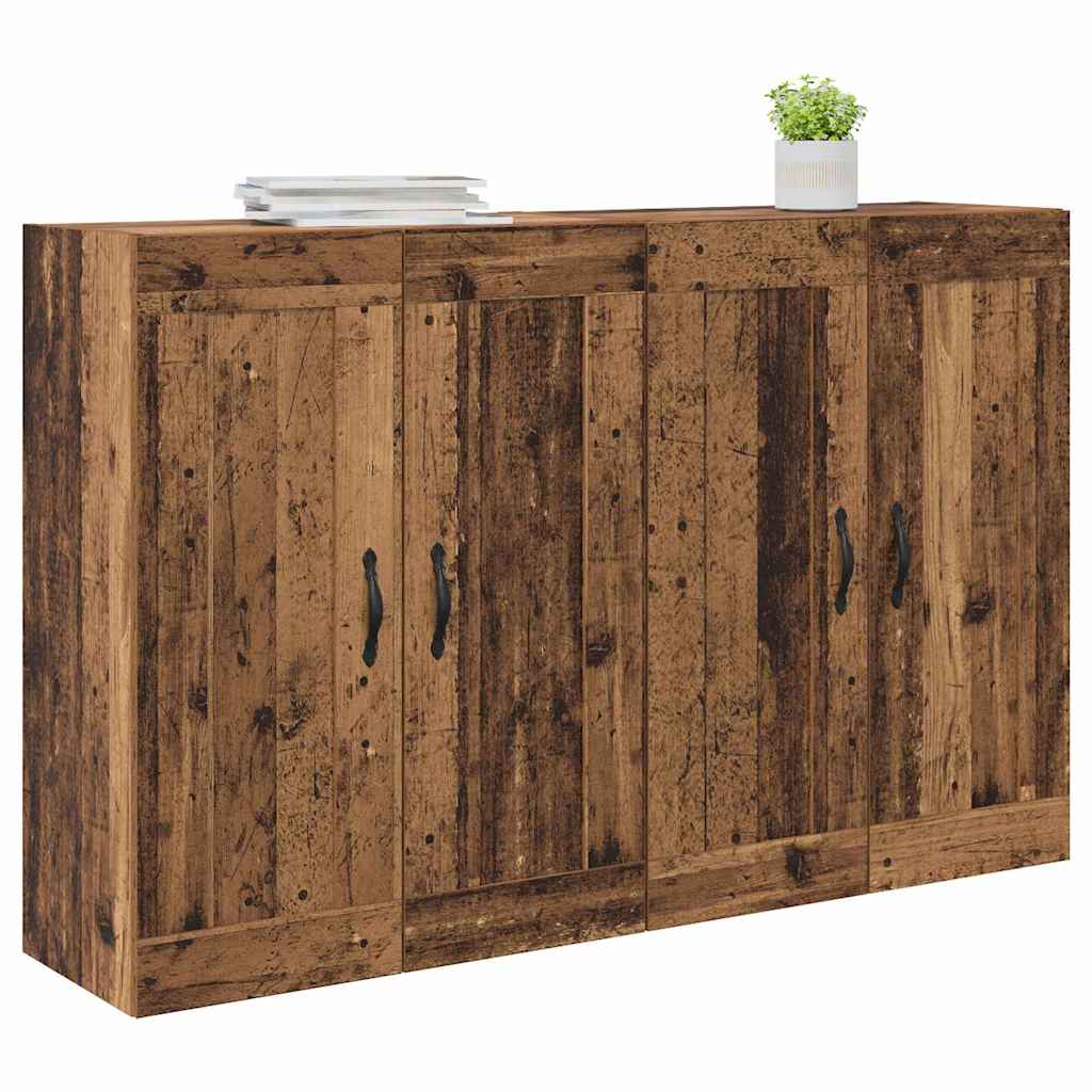 Kabinetski zidni Zidne 2 pcs Staro drvo 69,5 x 34 x 90 cm