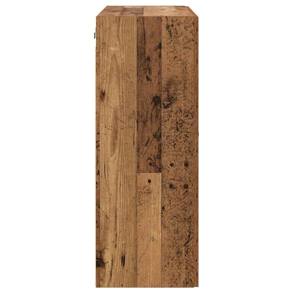 Kabinetski zidni Zidne 2 pcs Staro drvo 69,5 x 34 x 90 cm