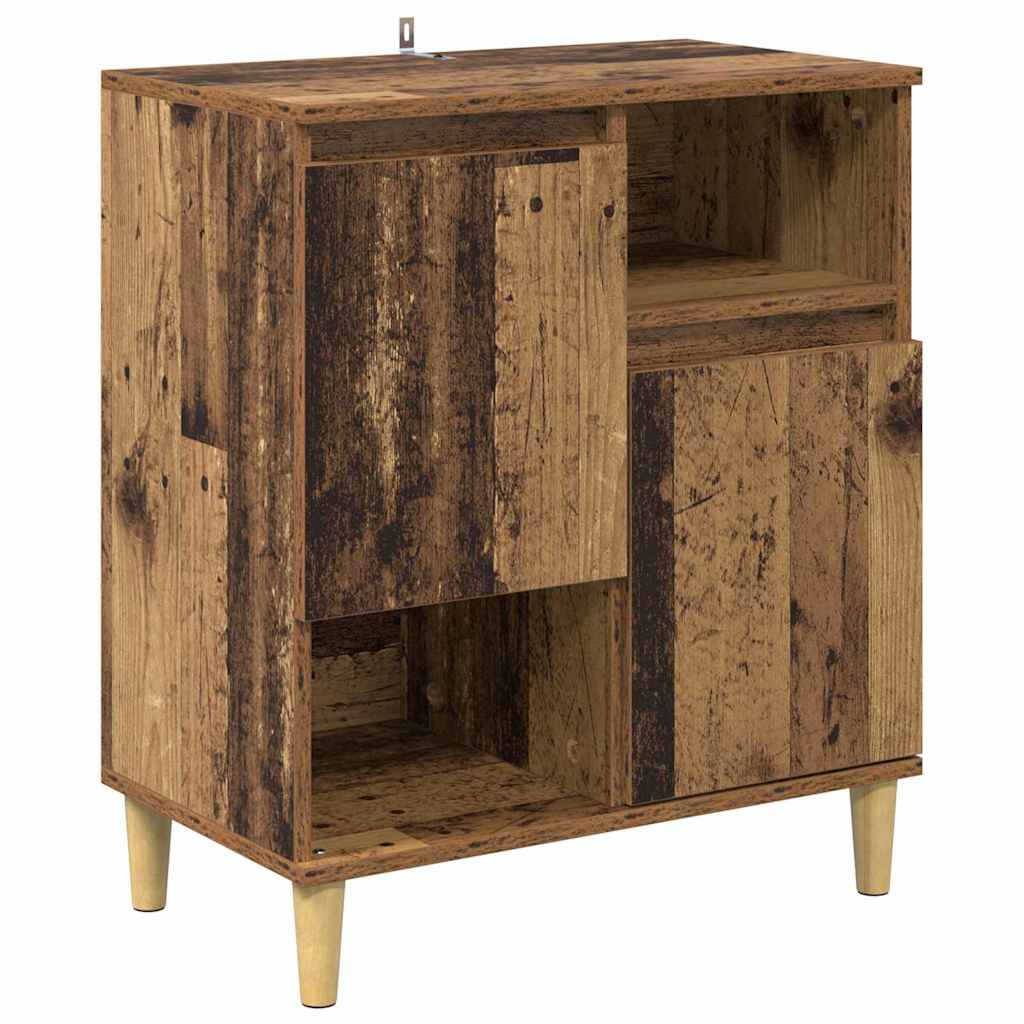 Komode 3 pcs Staro drvo 60 x 35 x 70 cm Konstruirano drvo