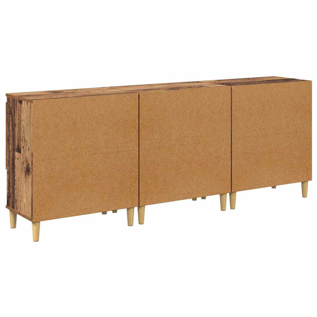 Komode 3 pcs Staro drvo 60 x 35 x 70 cm Konstruirano drvo