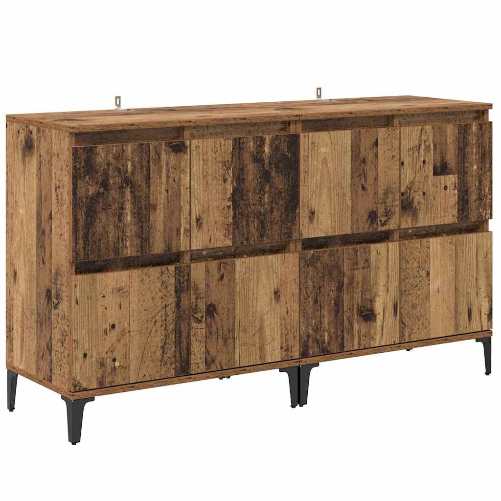 Komode 2 pcs Staro drvo 60 x 35 x 70 cm Konstruirano drvo