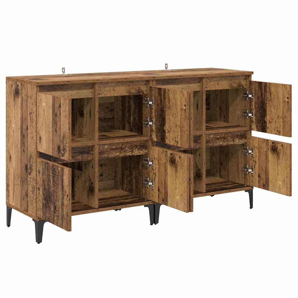 Komode 2 pcs Staro drvo 60 x 35 x 70 cm Konstruirano drvo