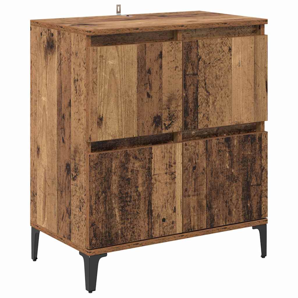 Komode 2 pcs Staro drvo 60 x 35 x 70 cm Konstruirano drvo