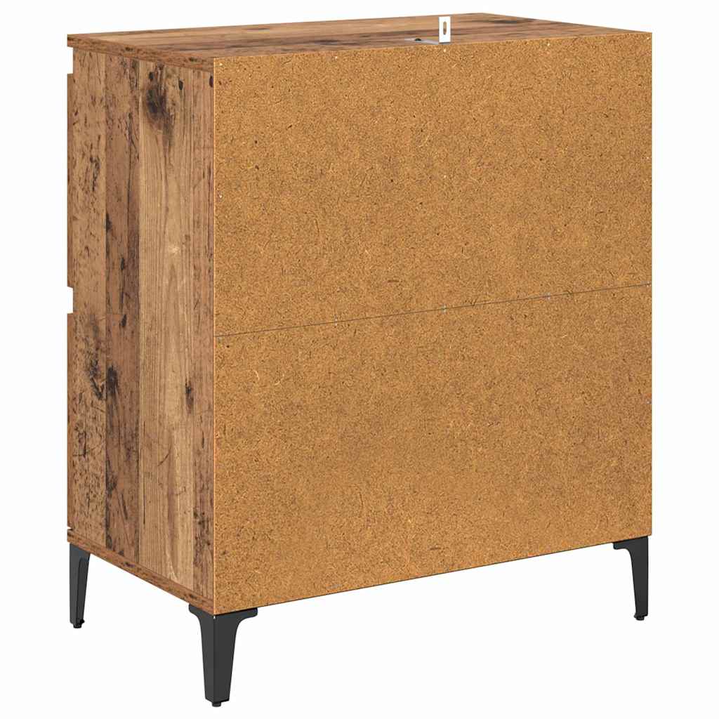 Komode 2 pcs Staro drvo 60 x 35 x 70 cm Konstruirano drvo