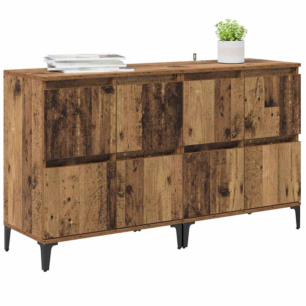 Komode 2 pcs Staro drvo 60 x 35 x 70 cm Konstruirano drvo