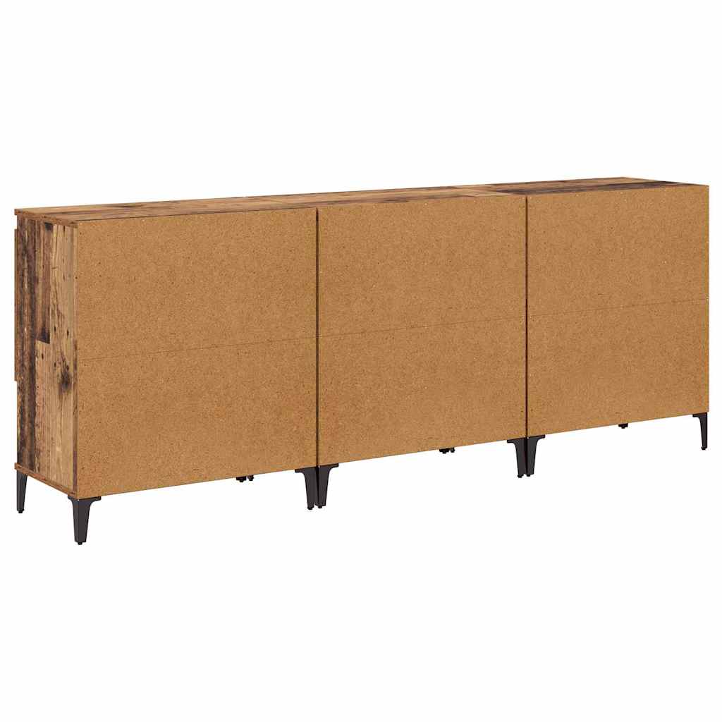Komode 3 pcs Staro drvo 60 x 35 x 70 cm Konstruirano drvo