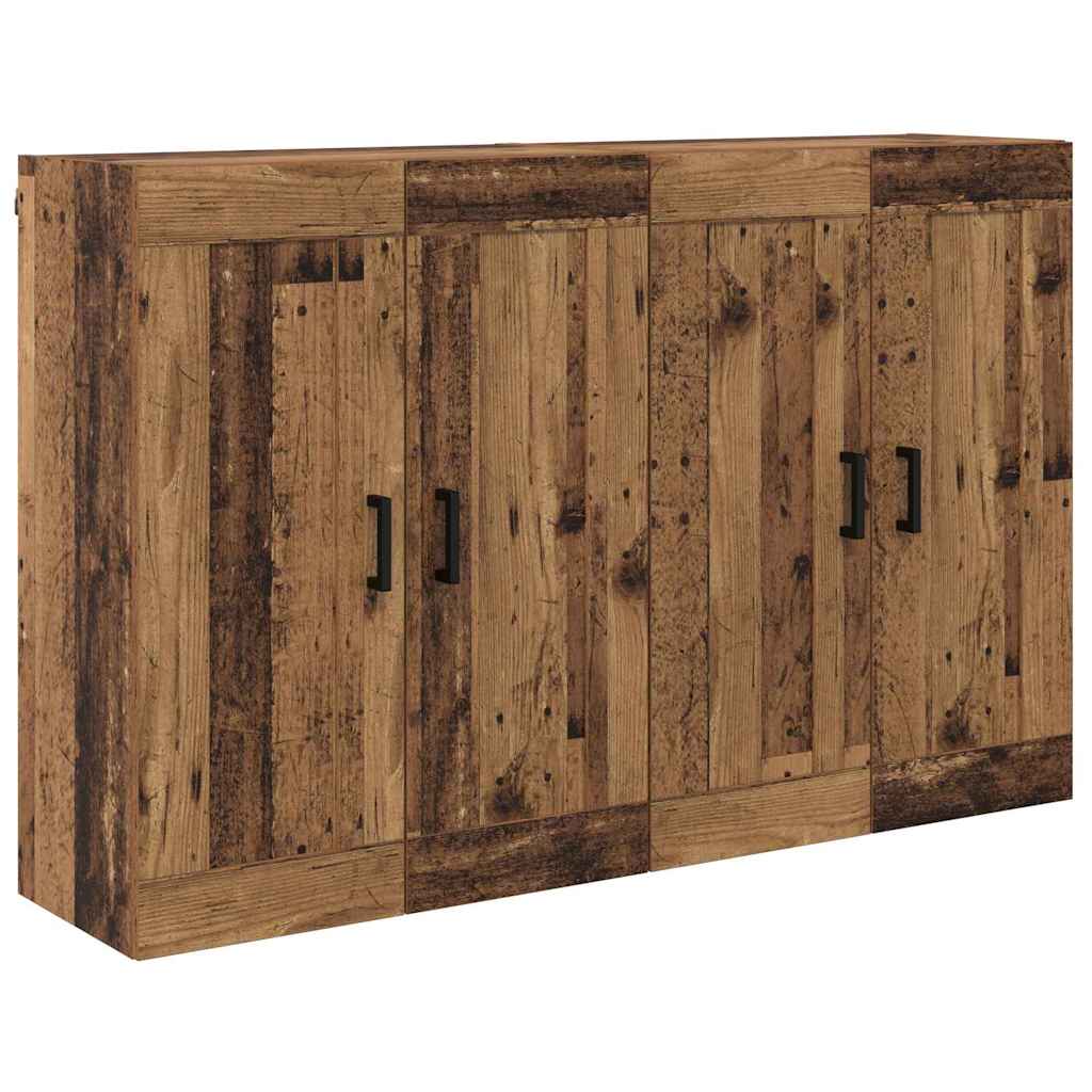 Kabinetski zidni Zidne 2 pcs Staro drvo 69,5 x 34 x 90 cm