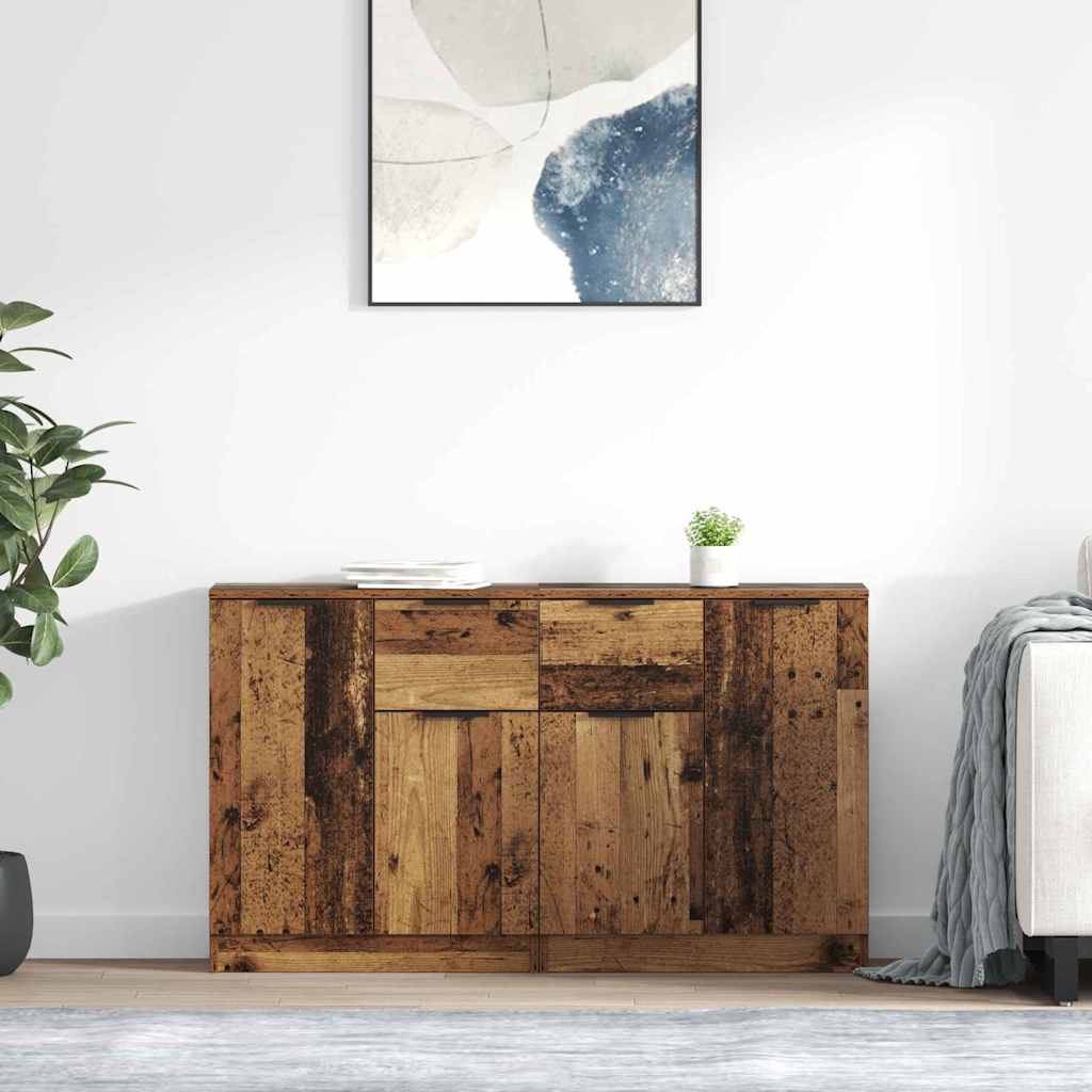 Komode 2 pcs Staro drvo 60 x 30 x 70 cm Konstruirano drvo