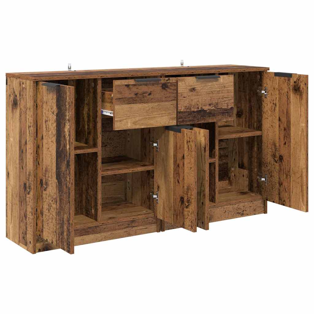 Komode 2 pcs Staro drvo 60 x 30 x 70 cm Konstruirano drvo