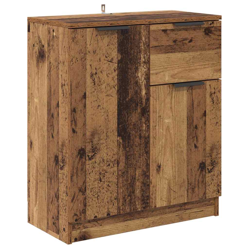 Komode 2 pcs Staro drvo 60 x 30 x 70 cm Konstruirano drvo