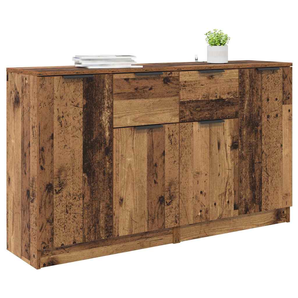 Komode 2 pcs Staro drvo 60 x 30 x 70 cm Konstruirano drvo