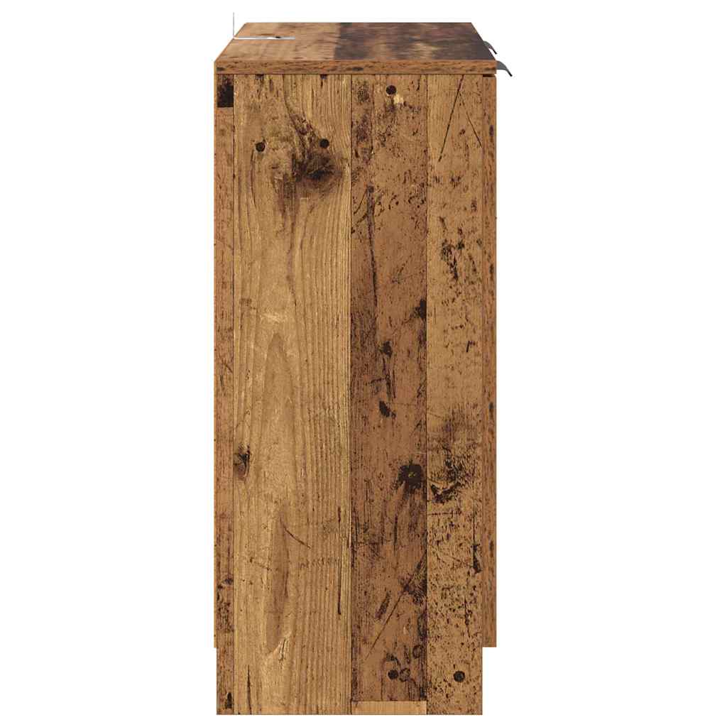Komode 2 pcs Staro drvo 60 x 30 x 70 cm Konstruirano drvo