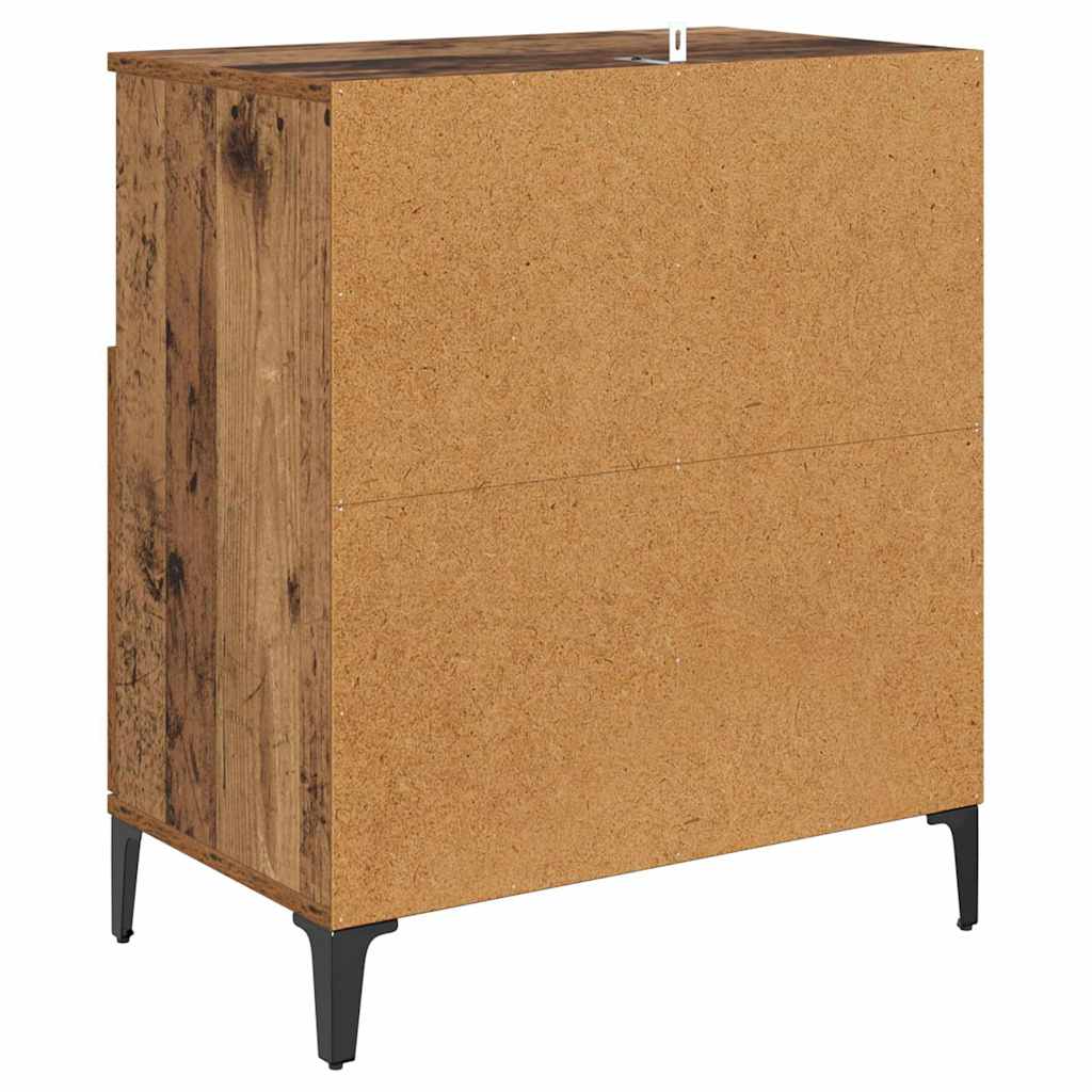 Komode 2 pcs Staro drvo 60 x 35 x 70 cm Konstruirano drvo