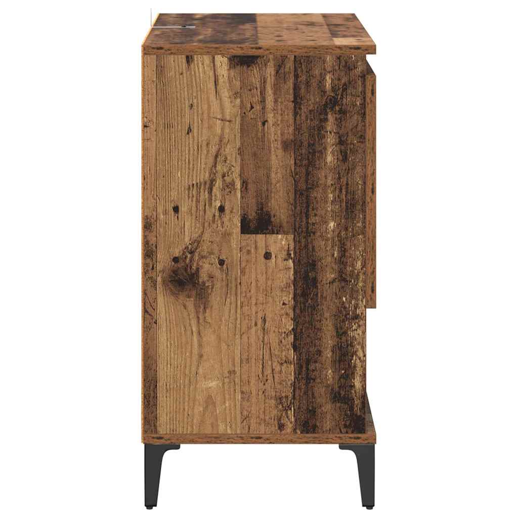 Komode 2 pcs Staro drvo 60 x 35 x 70 cm Konstruirano drvo