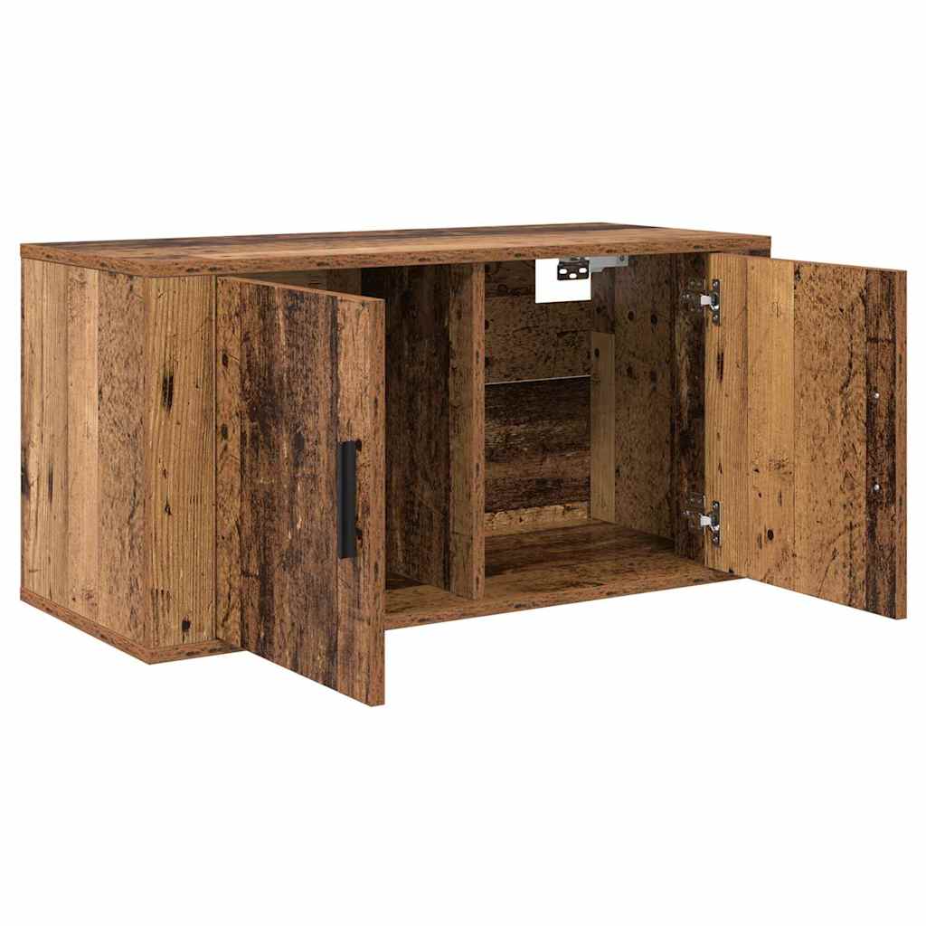 Zidni TV ormar set Zidne 2 pcs Staro drvo 80 x 34,5 x 40 cm