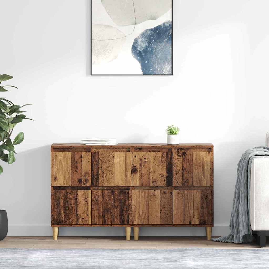 Komode 2 pcs Staro drvo 60 x 35 x 70 cm Konstruirano drvo