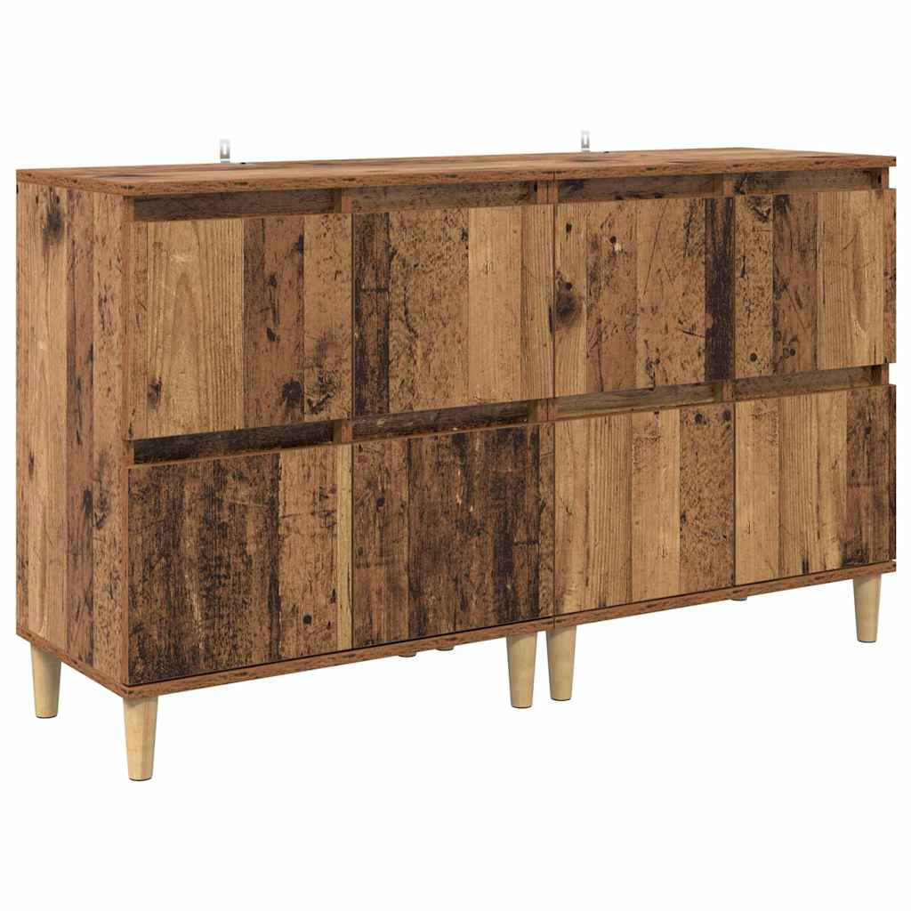Komode 2 pcs Staro drvo 60 x 35 x 70 cm Konstruirano drvo