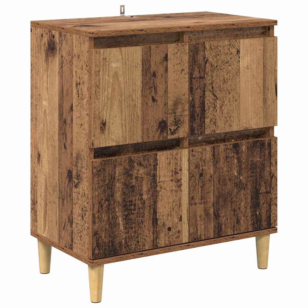 Komode 2 pcs Staro drvo 60 x 35 x 70 cm Konstruirano drvo