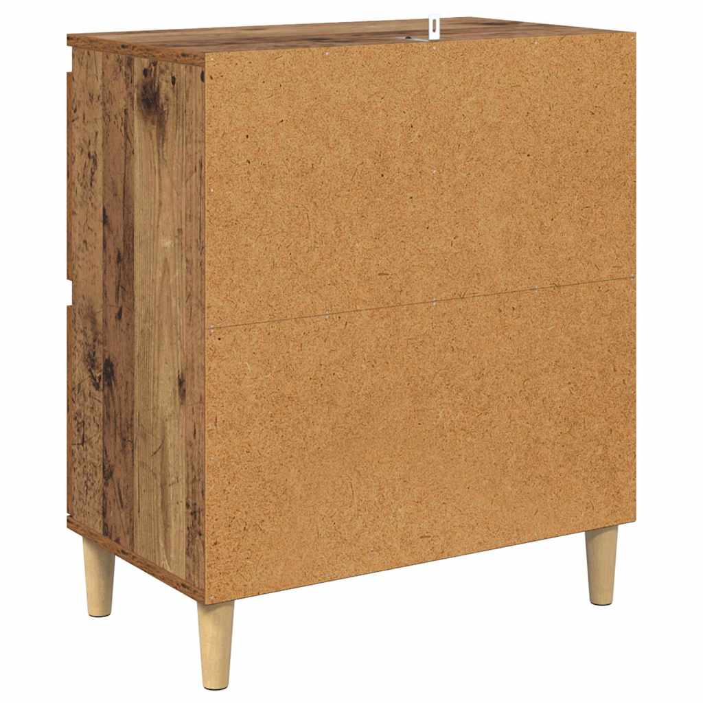 Komode 2 pcs Staro drvo 60 x 35 x 70 cm Konstruirano drvo