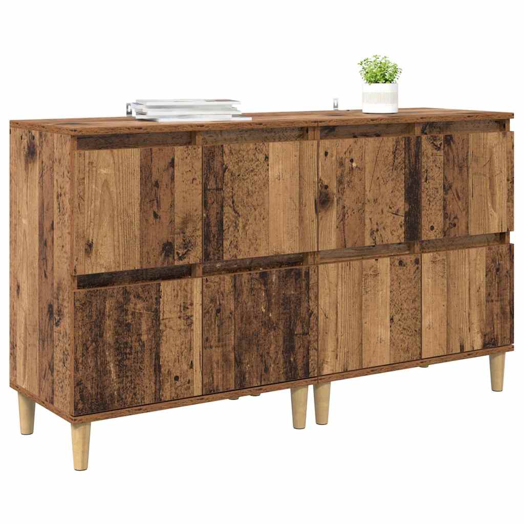 Komode 2 pcs Staro drvo 60 x 35 x 70 cm Konstruirano drvo