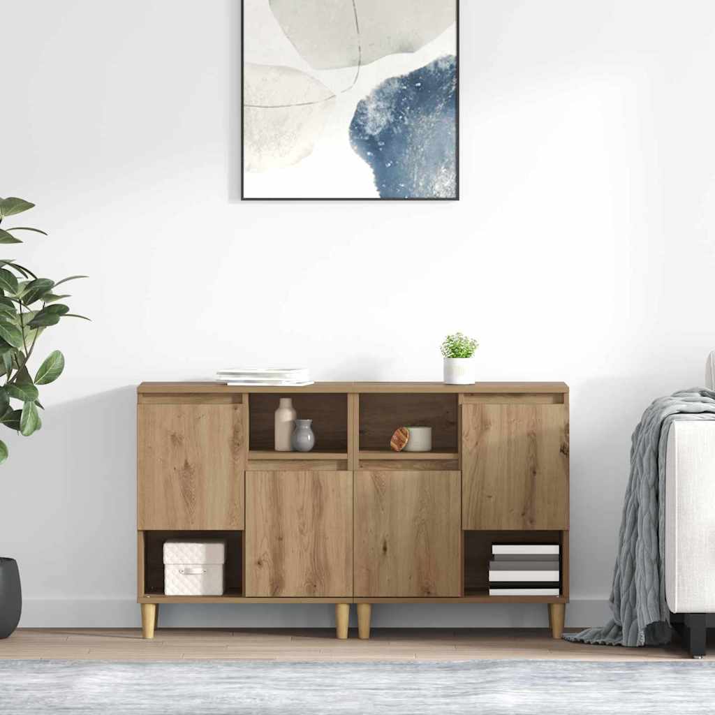 Komode 2 pcs Umjetnički hrast 60 x 35 x 70 cm Konstruirano drvo