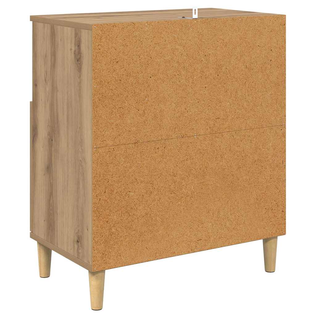Komode 2 pcs Umjetnički hrast 60 x 35 x 70 cm Konstruirano drvo