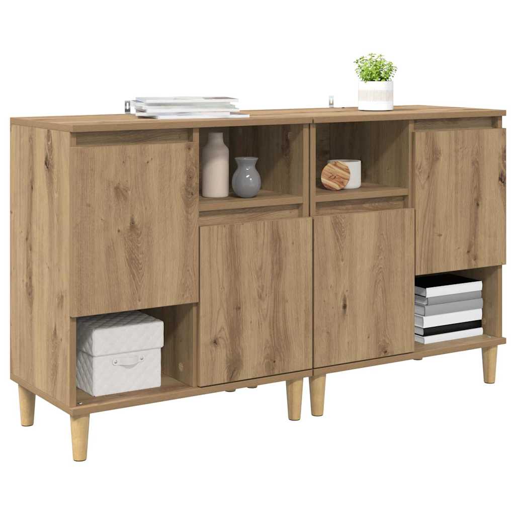 Komode 2 pcs Umjetnički hrast 60 x 35 x 70 cm Konstruirano drvo