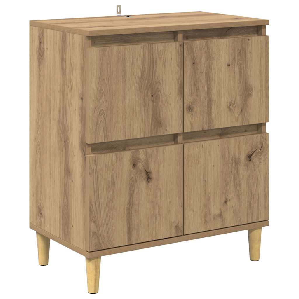 Komode 3 pcs Umjetnički hrast 60 x 35 x 70 cm Konstruirano drvo