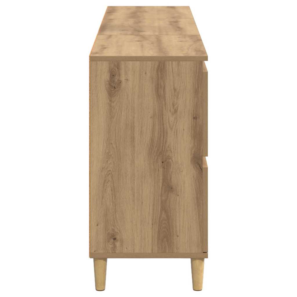 Komode 3 pcs Umjetnički hrast 60 x 35 x 70 cm Konstruirano drvo