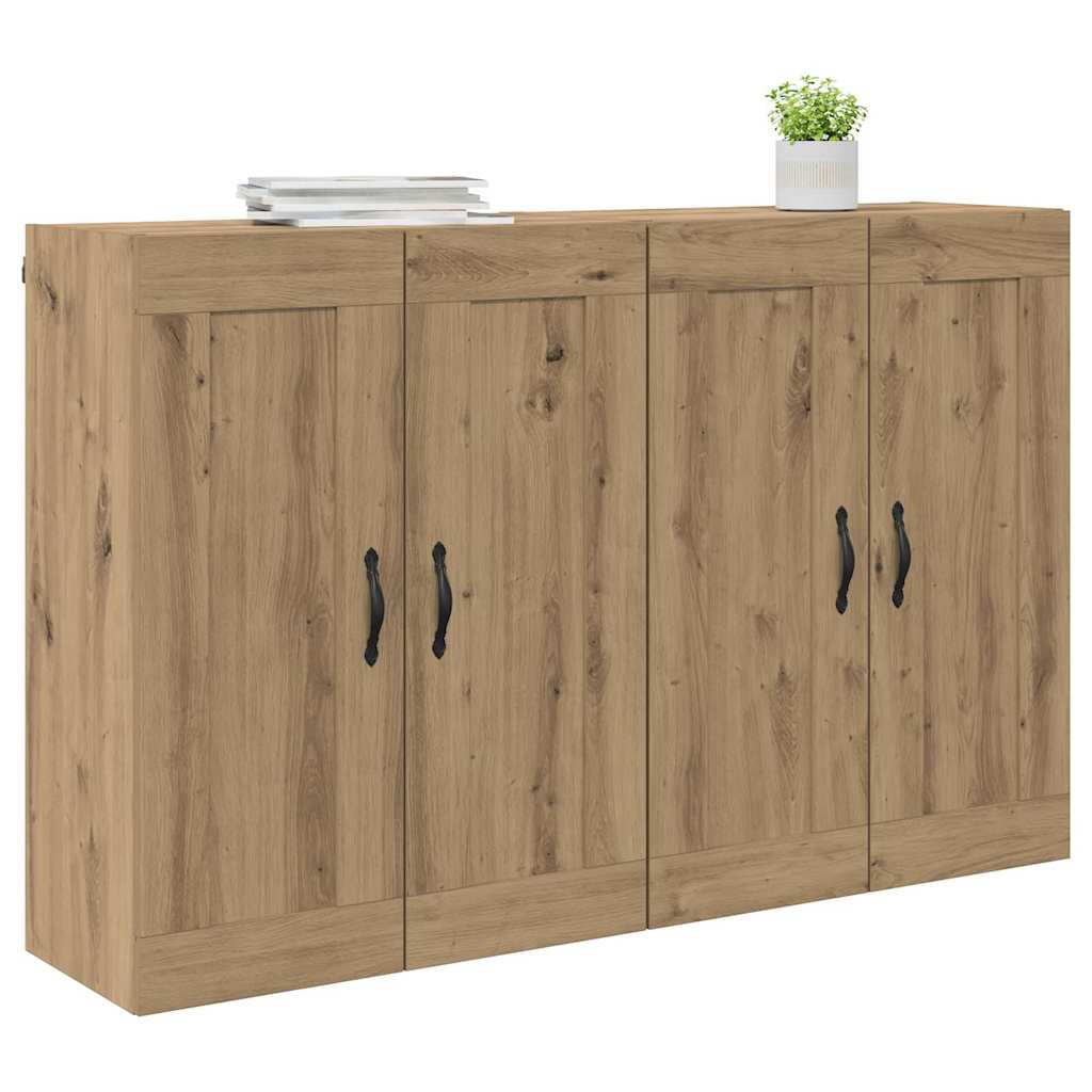 Kabinetski zidni 2 pcs Umjetnički hrast 69,5 x 34 x 90 cm