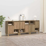 Komode 3 pcs Umjetnički hrast 60 x 35 x 70 cm Konstruirano drvo