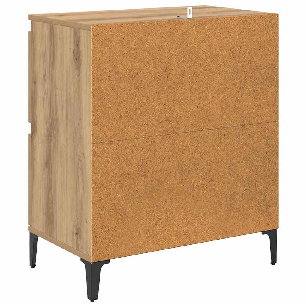 Komode 2 pcs Umjetnički hrast 60 x 35 x 70 cm Konstruirano drvo