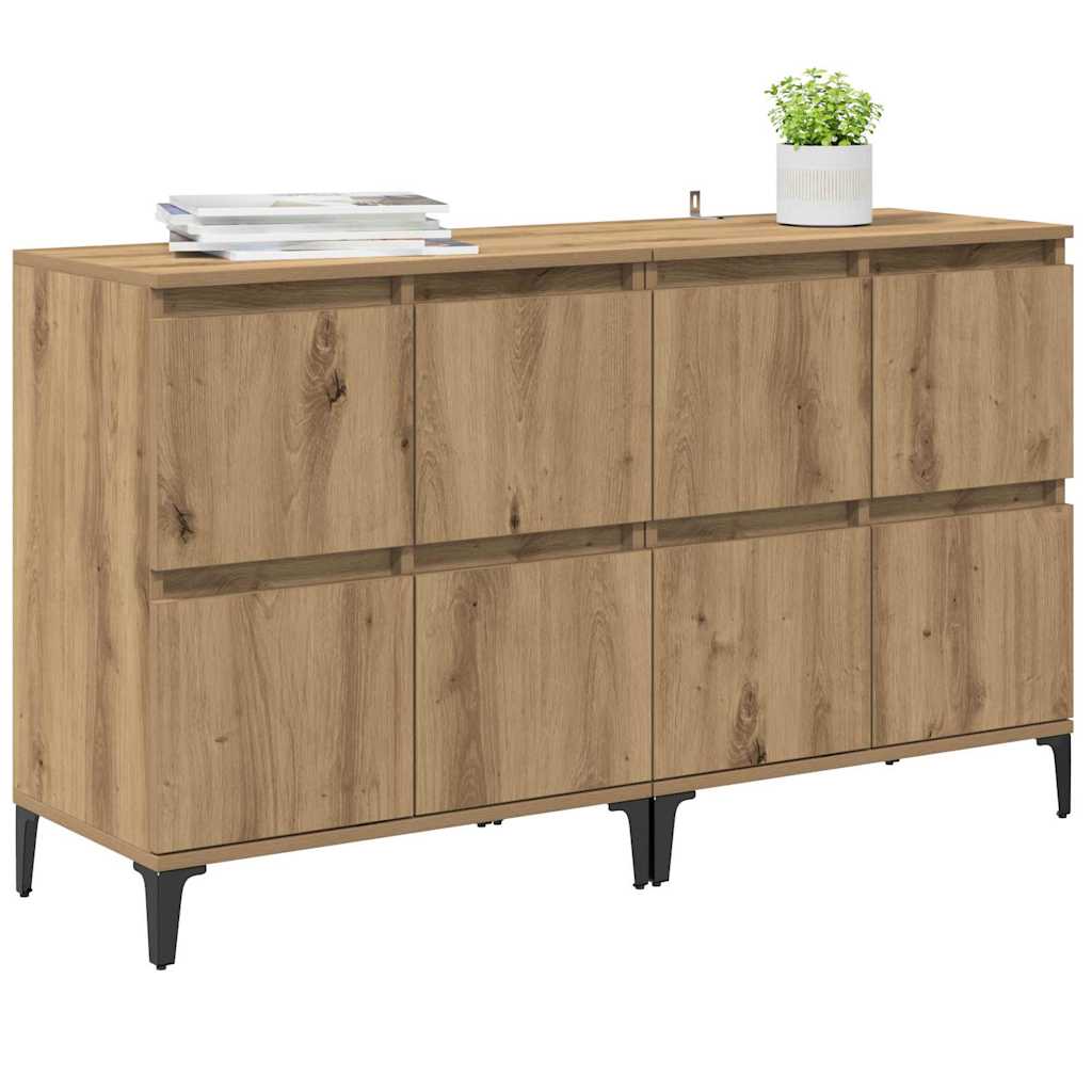 Komode 2 pcs Umjetnički hrast 60 x 35 x 70 cm Konstruirano drvo