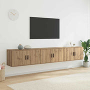 Zidni TV ormar set 3 pcs Umjetnički hrast 80 x 34,5 x 40 cm