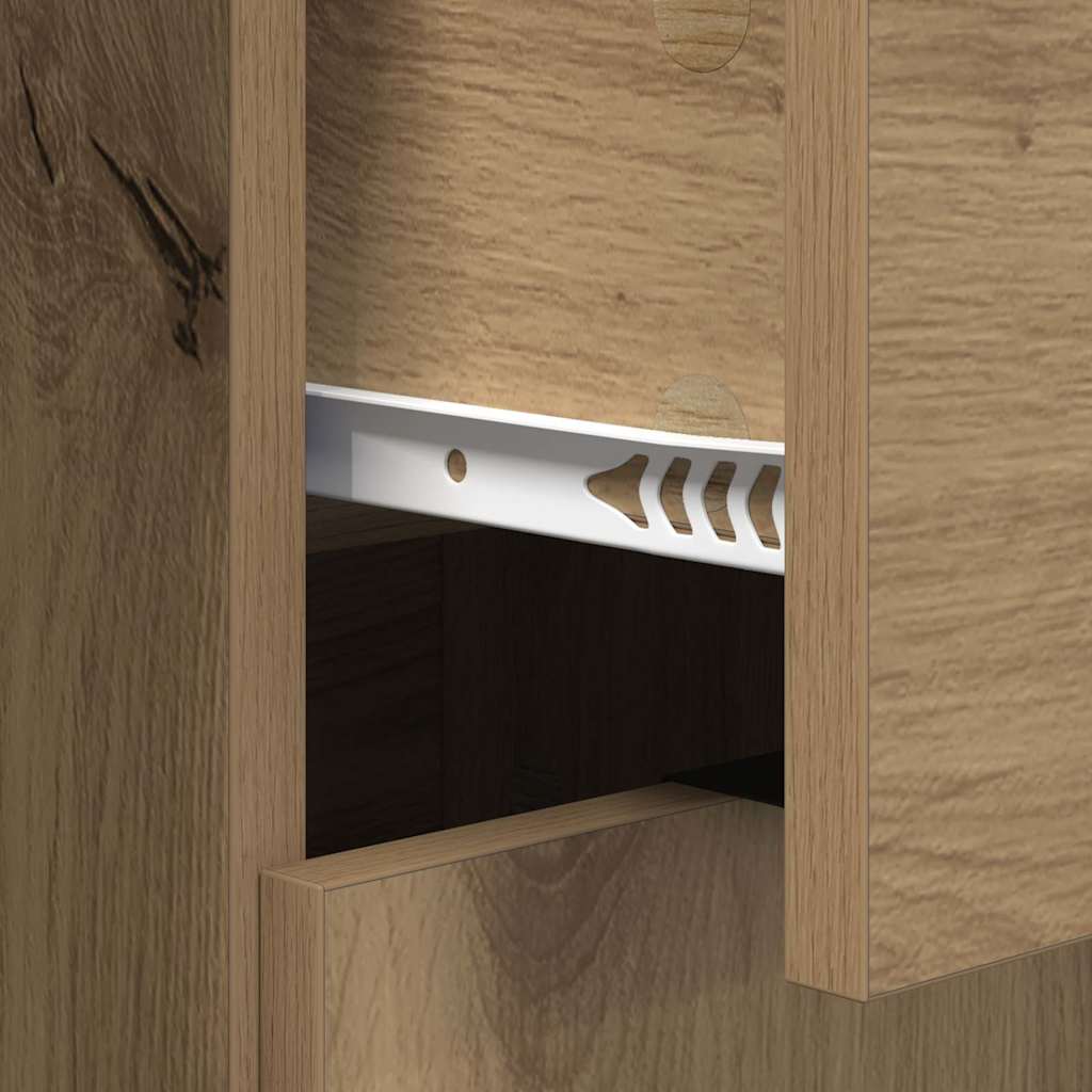 Komode 2 pcs Umjetnički hrast 60 x 30 x 70 cm Konstruirano drvo