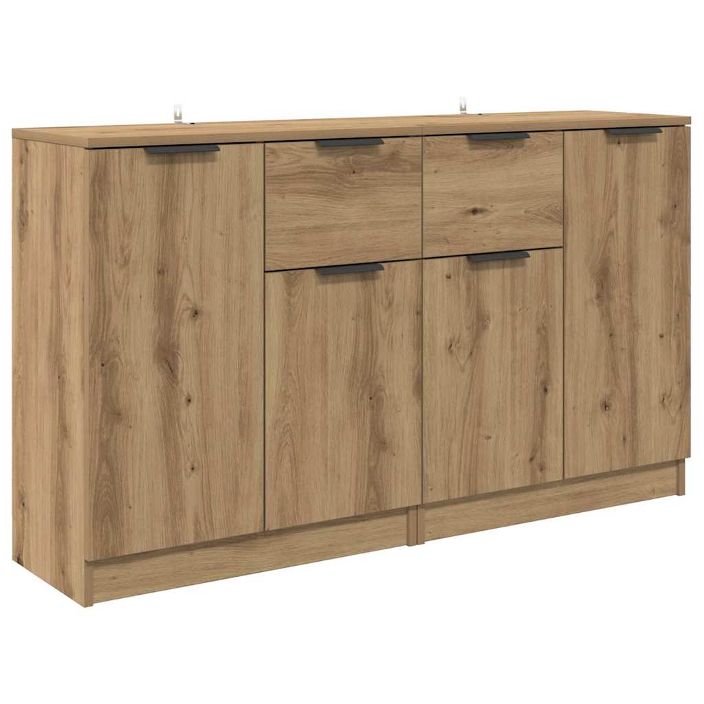 Komode 2 pcs Umjetnički hrast 60 x 30 x 70 cm Konstruirano drvo