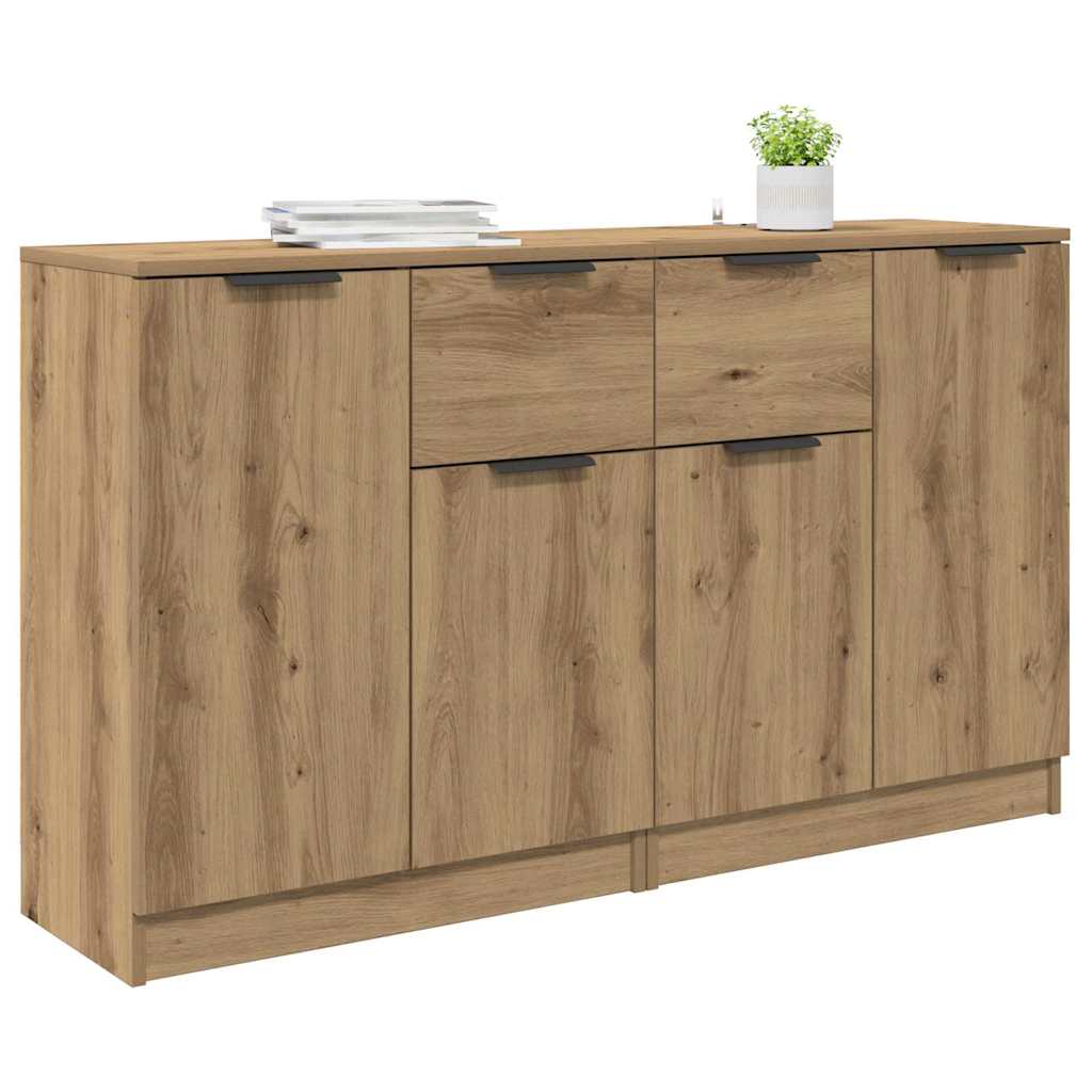 Komode 2 pcs Umjetnički hrast 60 x 30 x 70 cm Konstruirano drvo
