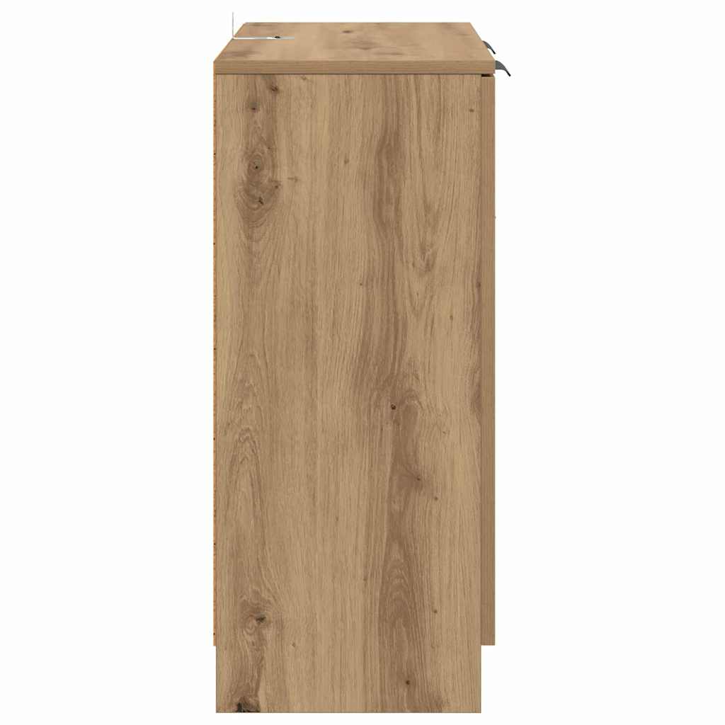 Komode 2 pcs Umjetnički hrast 60 x 30 x 70 cm Konstruirano drvo