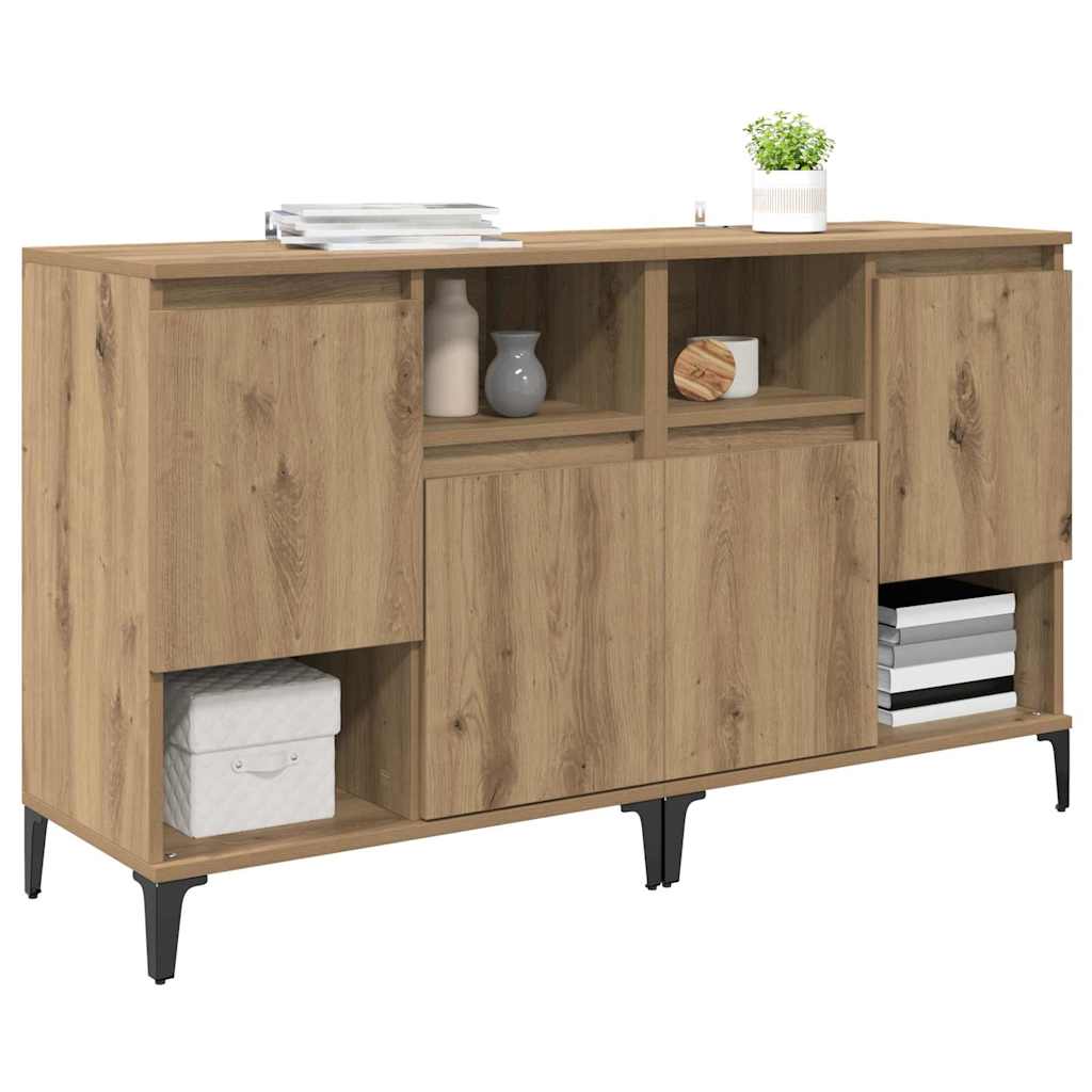 Komode 2 pcs Umjetnički hrast 60 x 35 x 70 cm Konstruirano drvo