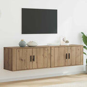 Zidni TV ormar set 2 pcs Umjetnički hrast 80 x 34,5 x 40 cm
