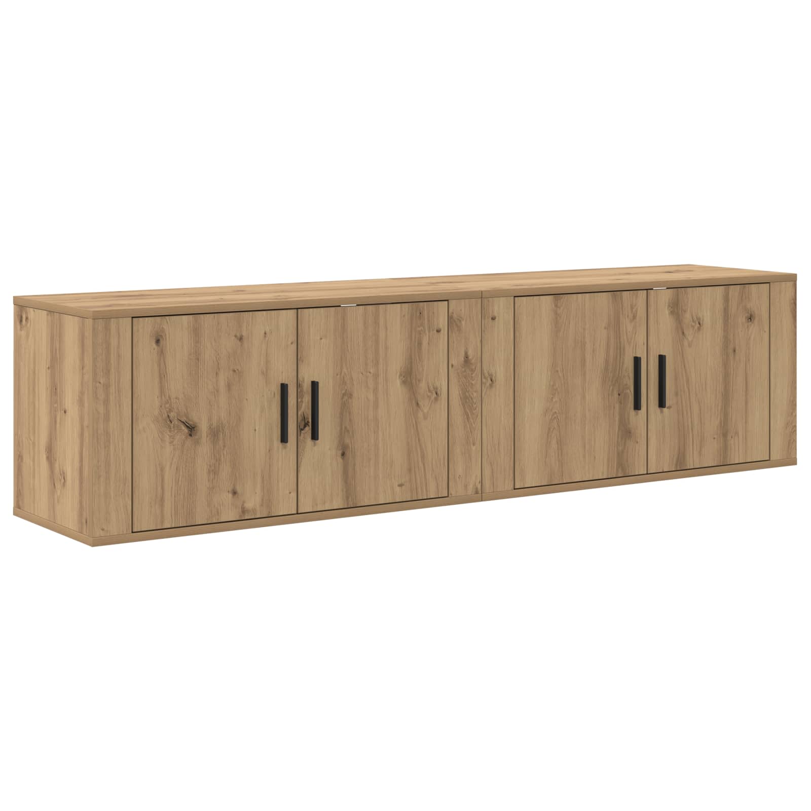 Zidni TV ormar set 2 pcs Umjetnički hrast 80 x 34,5 x 40 cm