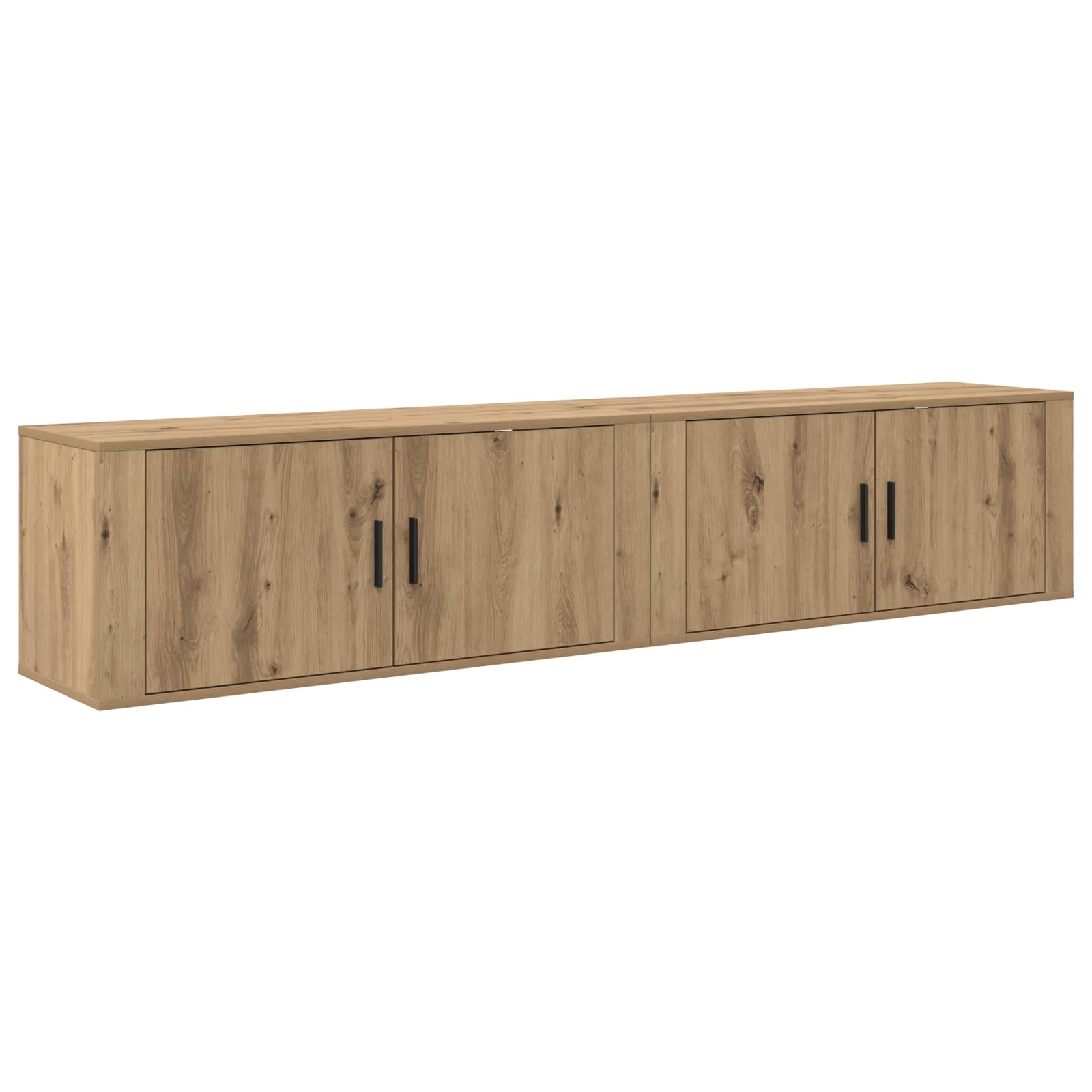 Zidni TV ormar set 2 pcs Umjetnički hrast 100 x 34,5 x 40 cm