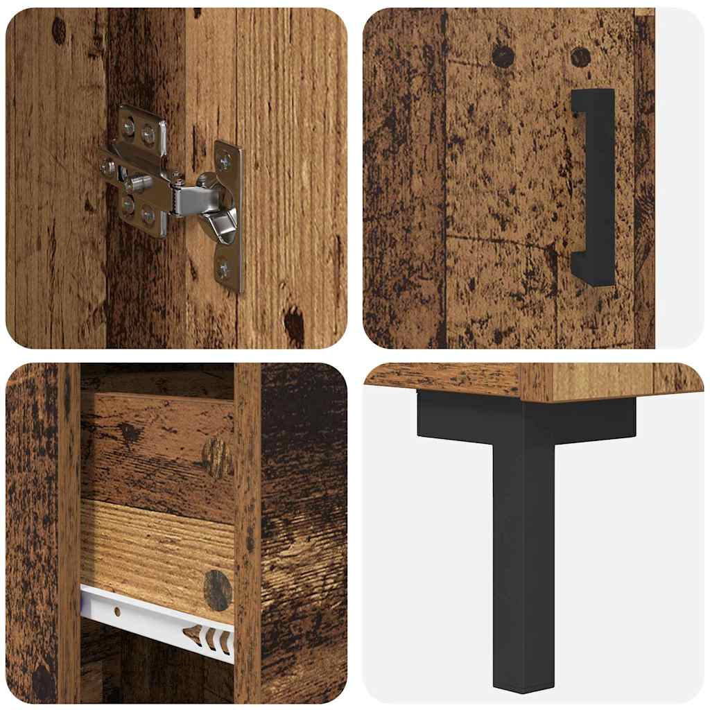 Highboard Staro drvo 34,5 x 34 x 180 cm Konstruirano drvo