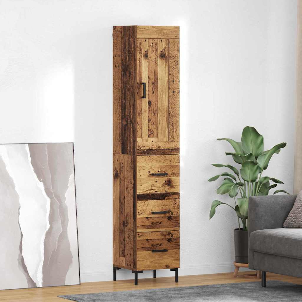 Highboard Staro drvo 34,5 x 34 x 180 cm Konstruirano drvo