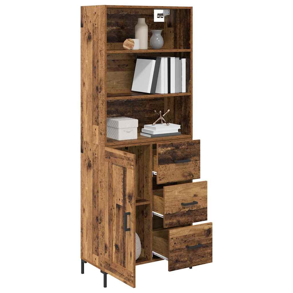 Highboard Staro drvo 69,5 x 34 x 180 cm Konstruirano drvo
