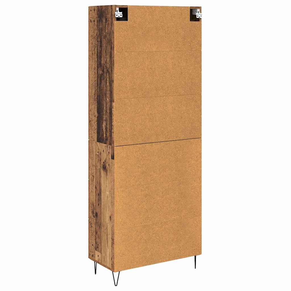 Highboard s ladicama 2 pcs Staro drvo Konstruirano drvo
